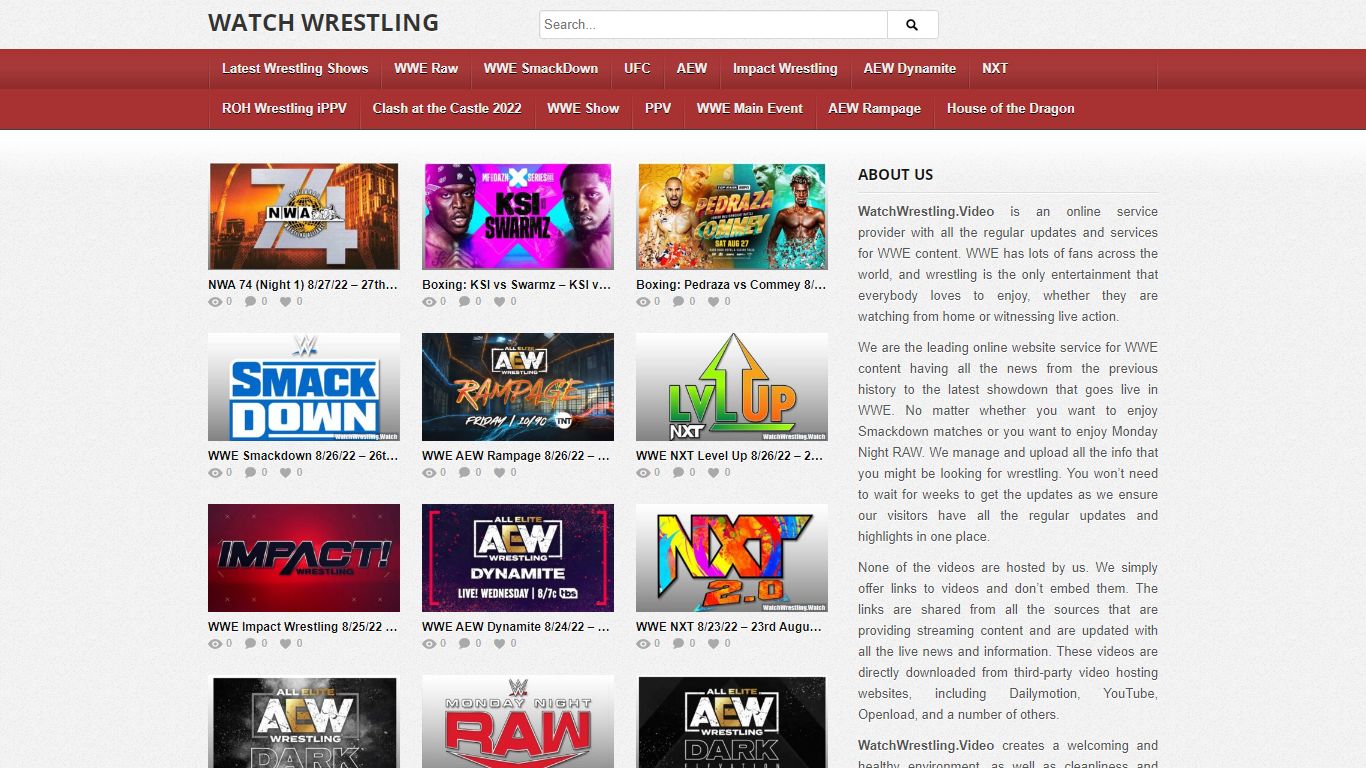 Watch Wrestling Online - Watch WWE, Raw, AEW, Smackdown Live