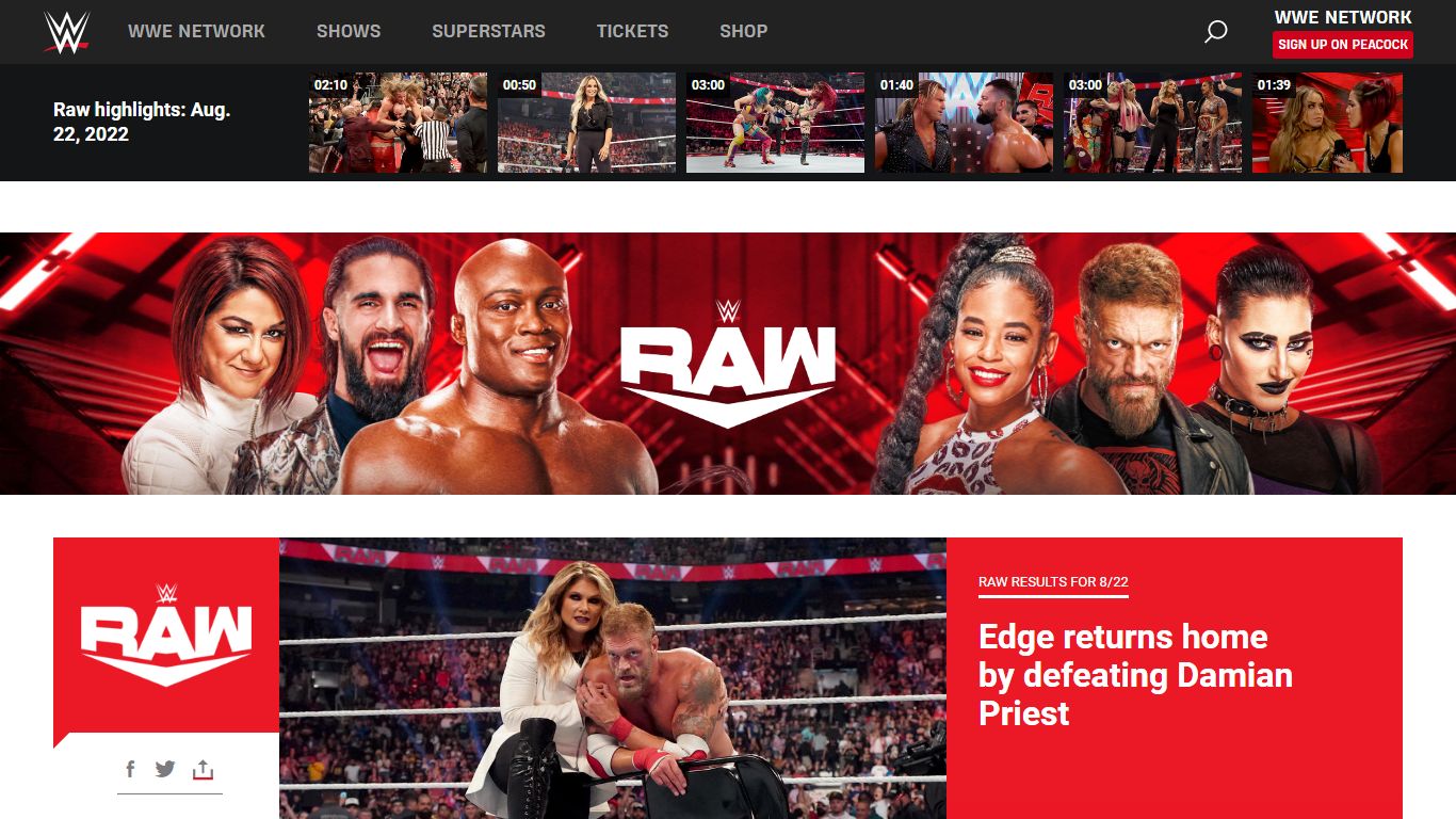 WWE Raw Results, News, Video & Photos | WWE