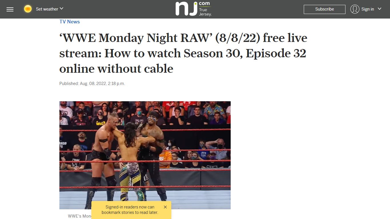 ‘WWE Monday Night RAW’ (8/8/22) free live stream: How to watch Season ...